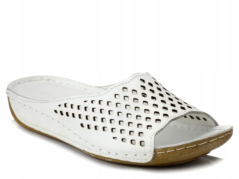 

Klapki damskie skórzane Sokolski L22-1003 białe 36