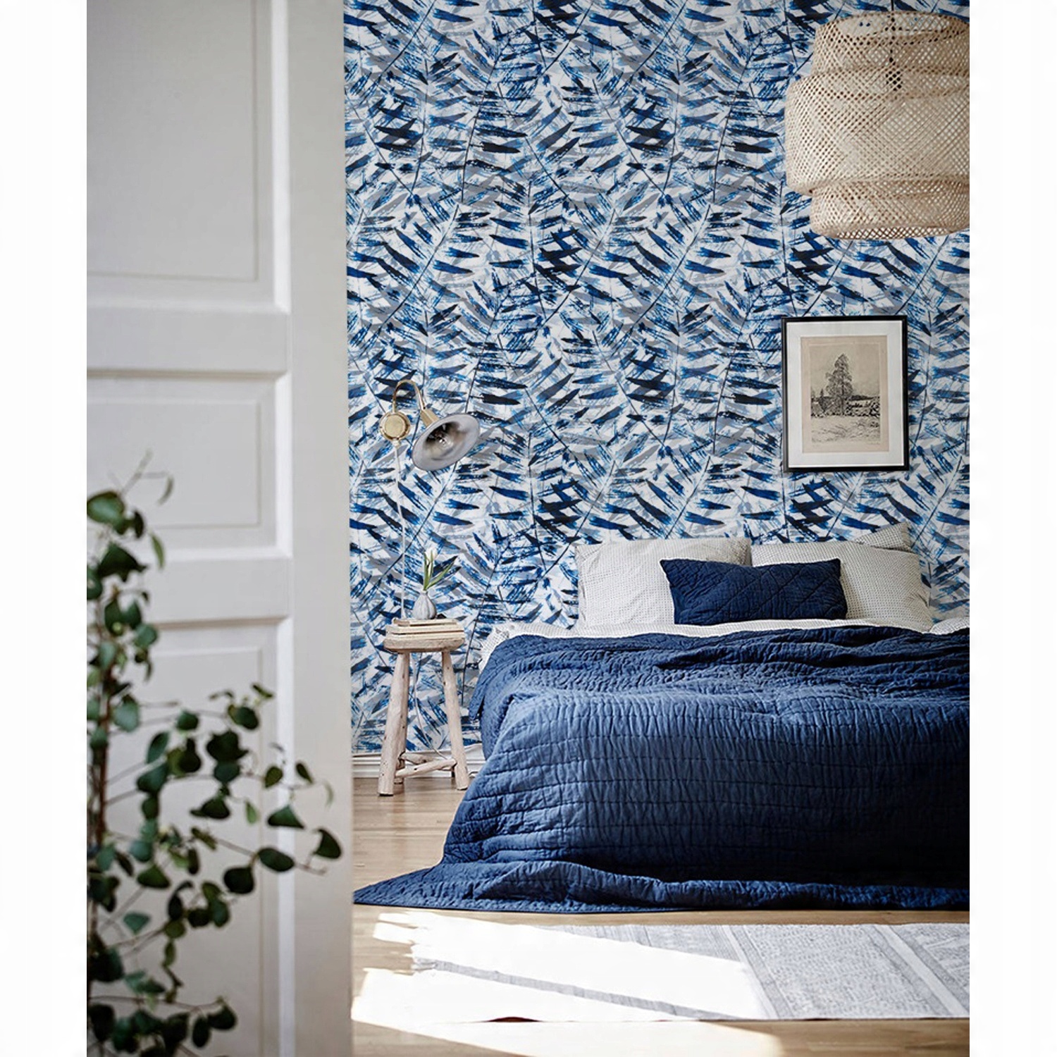 

Fototapeta Tropikalne niebieskie liście 250x250 cm