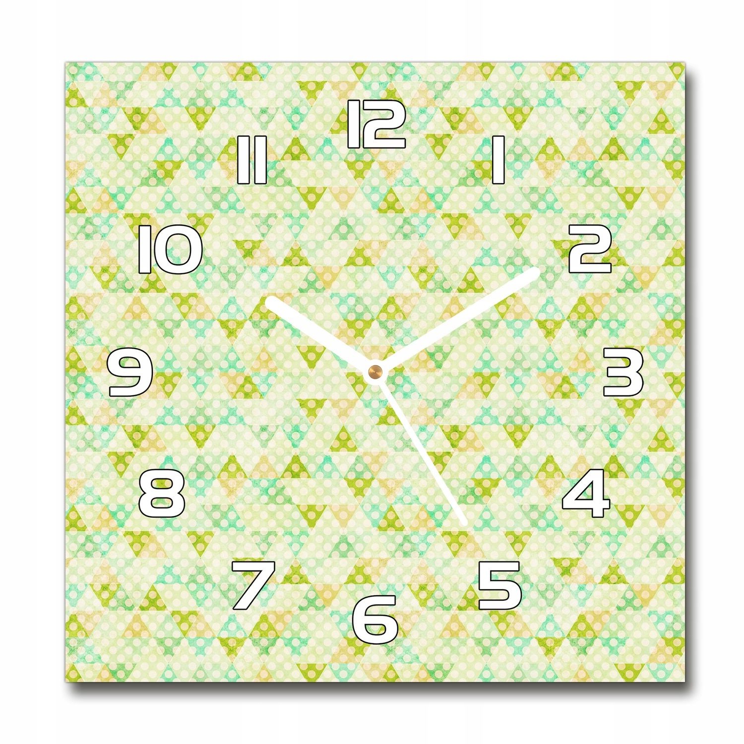 

Zegar szklany kwadratowy Geometryczne tło 30x30 cm