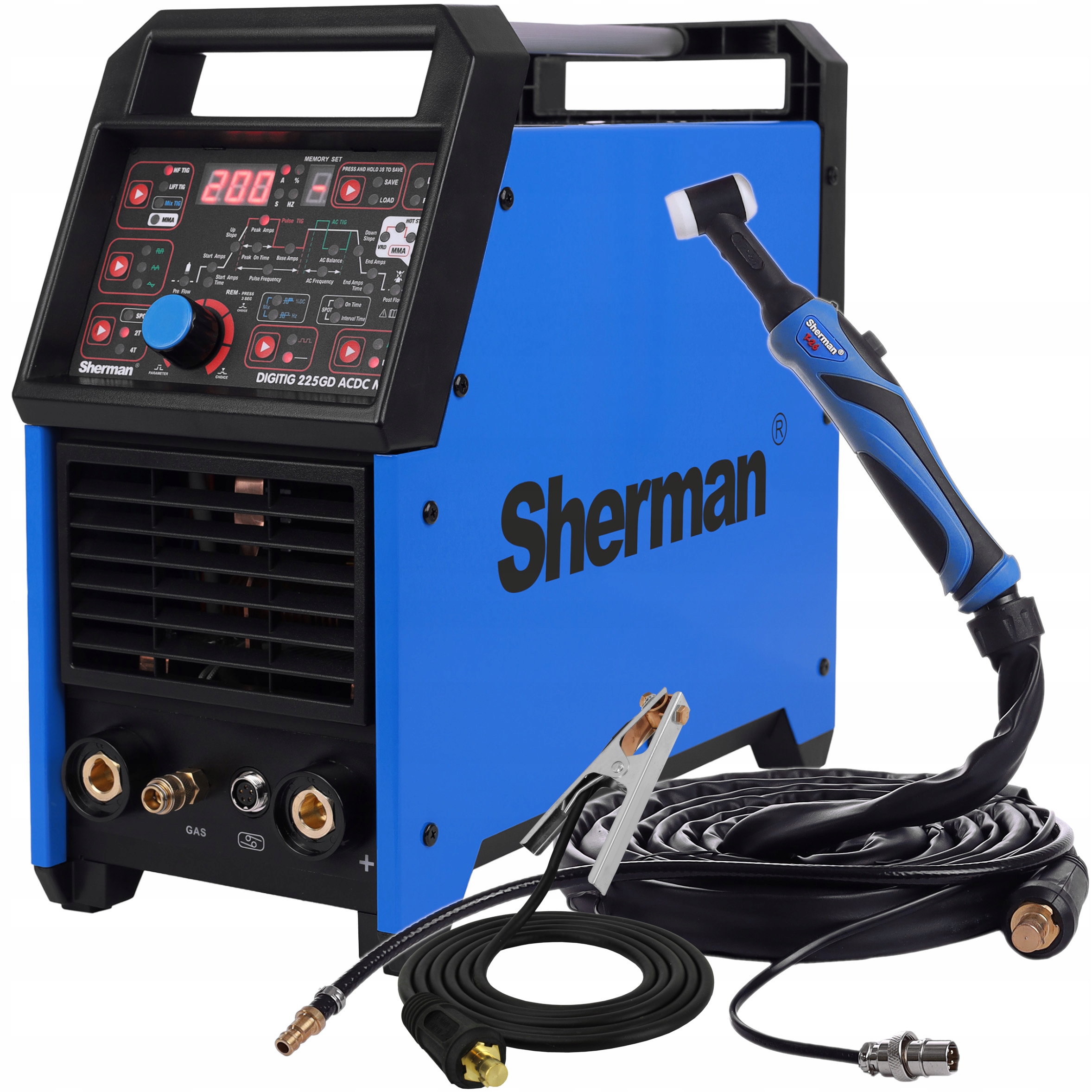 Sherman Digitig pulse Ac/dc 225GD MIX Spawarka inwertorowa