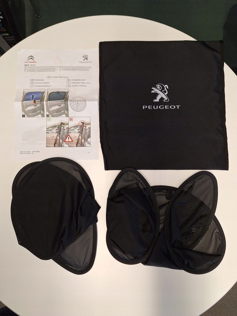 KPL 2 ZASŁON PRZECIWSŁONECZNYCH szyb PEUGEOT 3008 I OE 9459F4