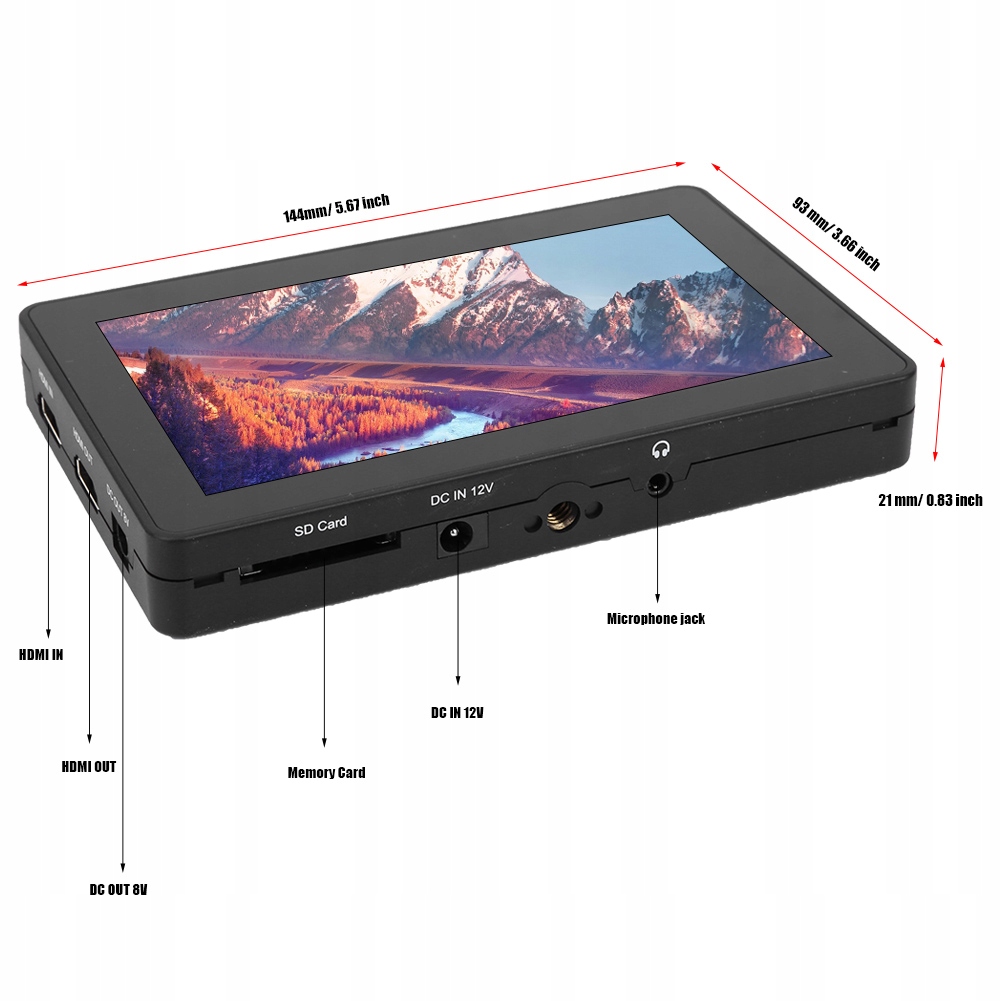 Monitor podglądowy FEELWORLD F6PLUS 5,5-calowy Model YS04