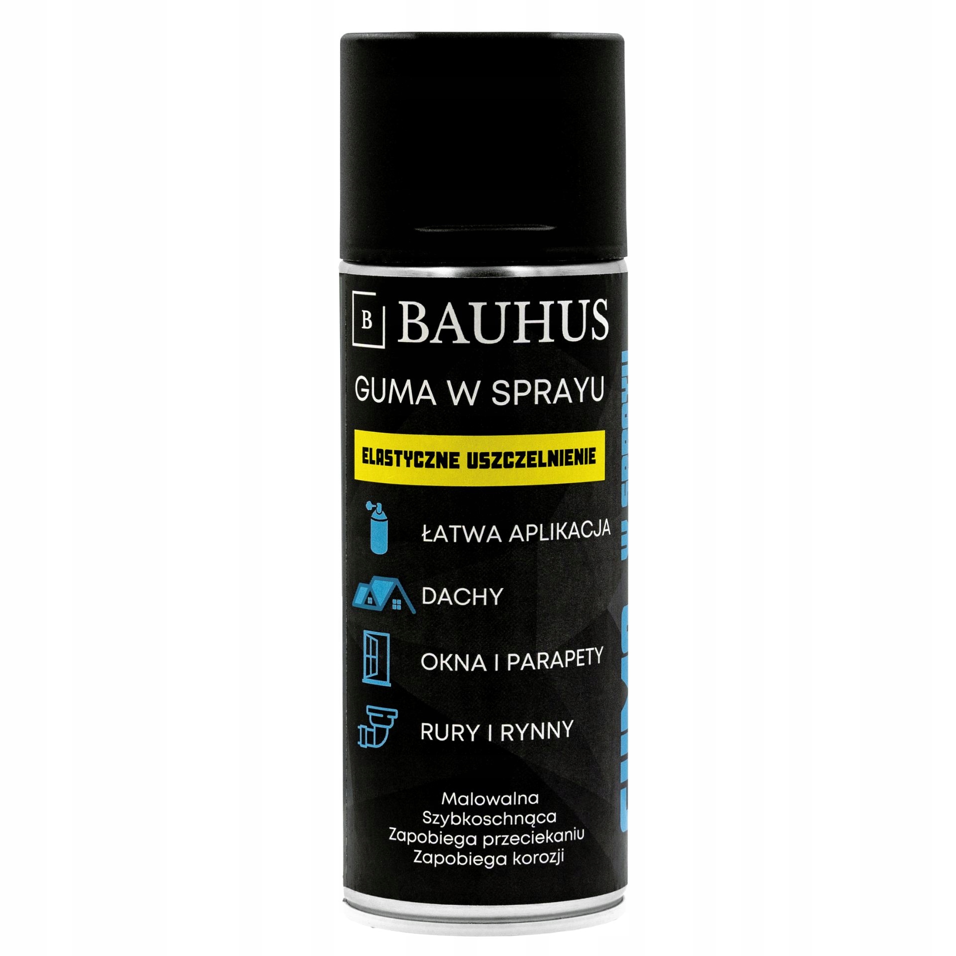 

Guma w sprayu folia Czarna okna dachy 400ml Bauhus