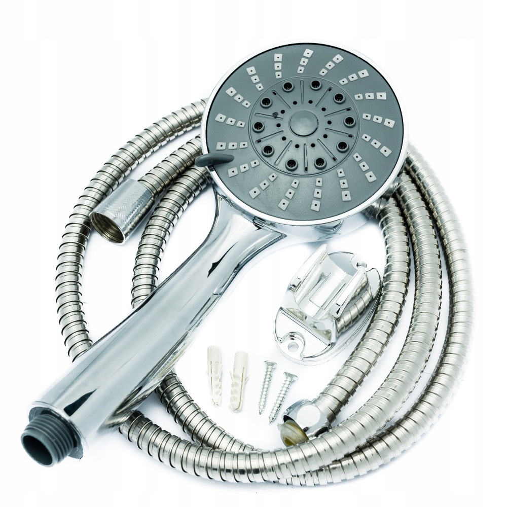 ZESTAW PRYSZNICOWY SŁUCHAWKA 3F + WĄŻ + UCHWYT