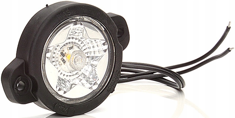 

Lampa Przednia Okrągła Biała Led Światło Tir Waś