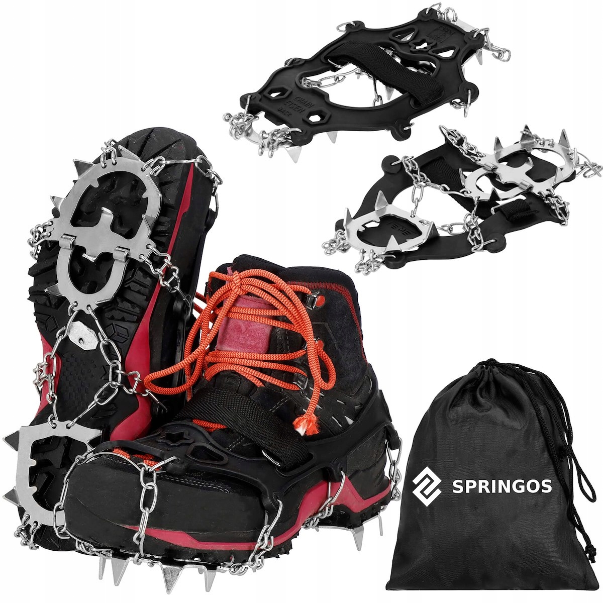 

Raki Na Buty Kolce Antypoślizgowe Łańcuchy r.M