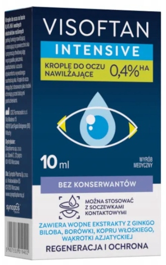

Visoftan Intensive krople do oczu 0,4% Ha 10 ml