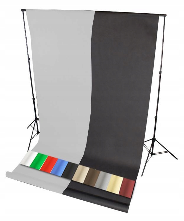 Zestaw do teł tło fotograficzne 1,6x5m ZIELONE Producent Inna