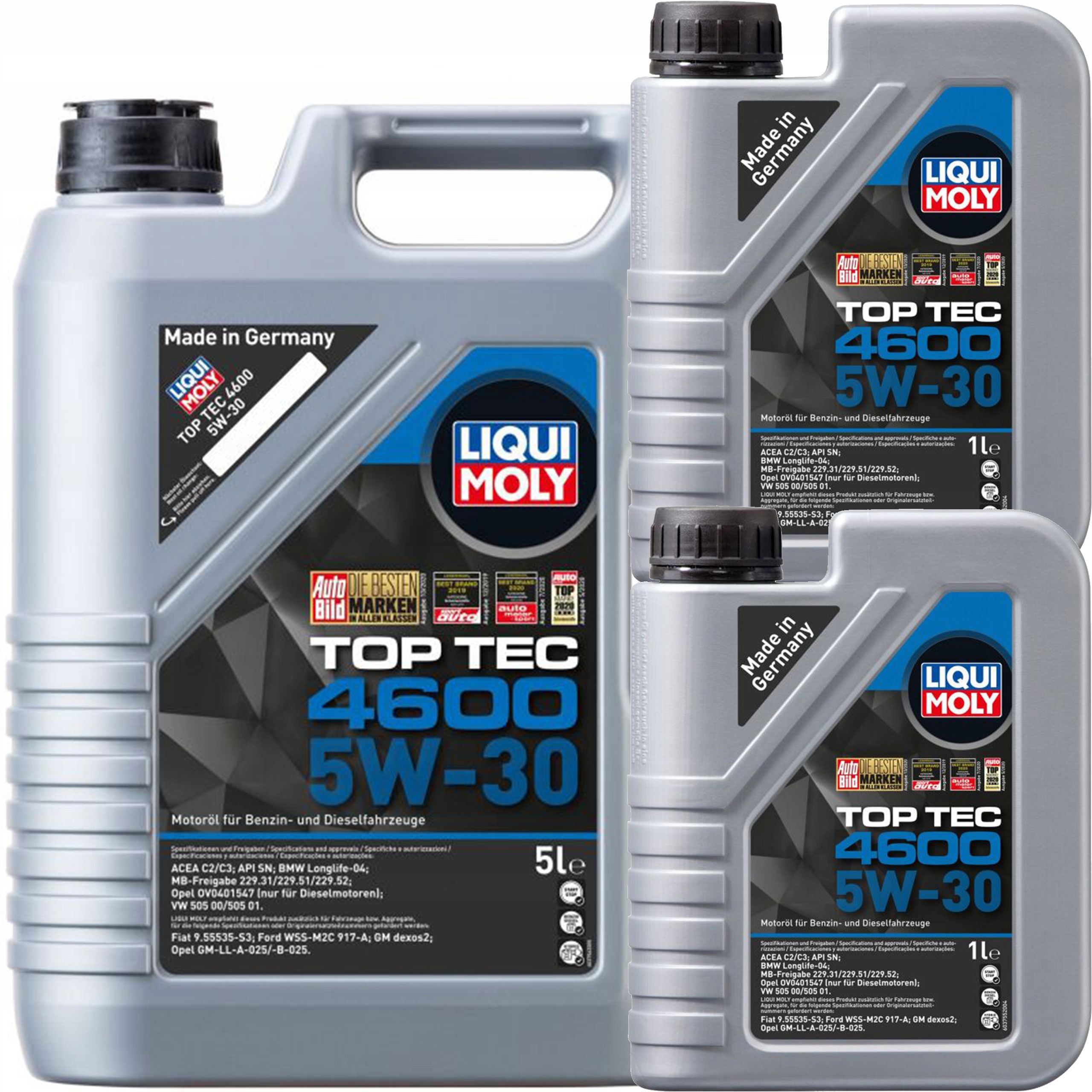 Olej Syntetyczny Liqui Moly Top Tec 4600 5W30 7L
