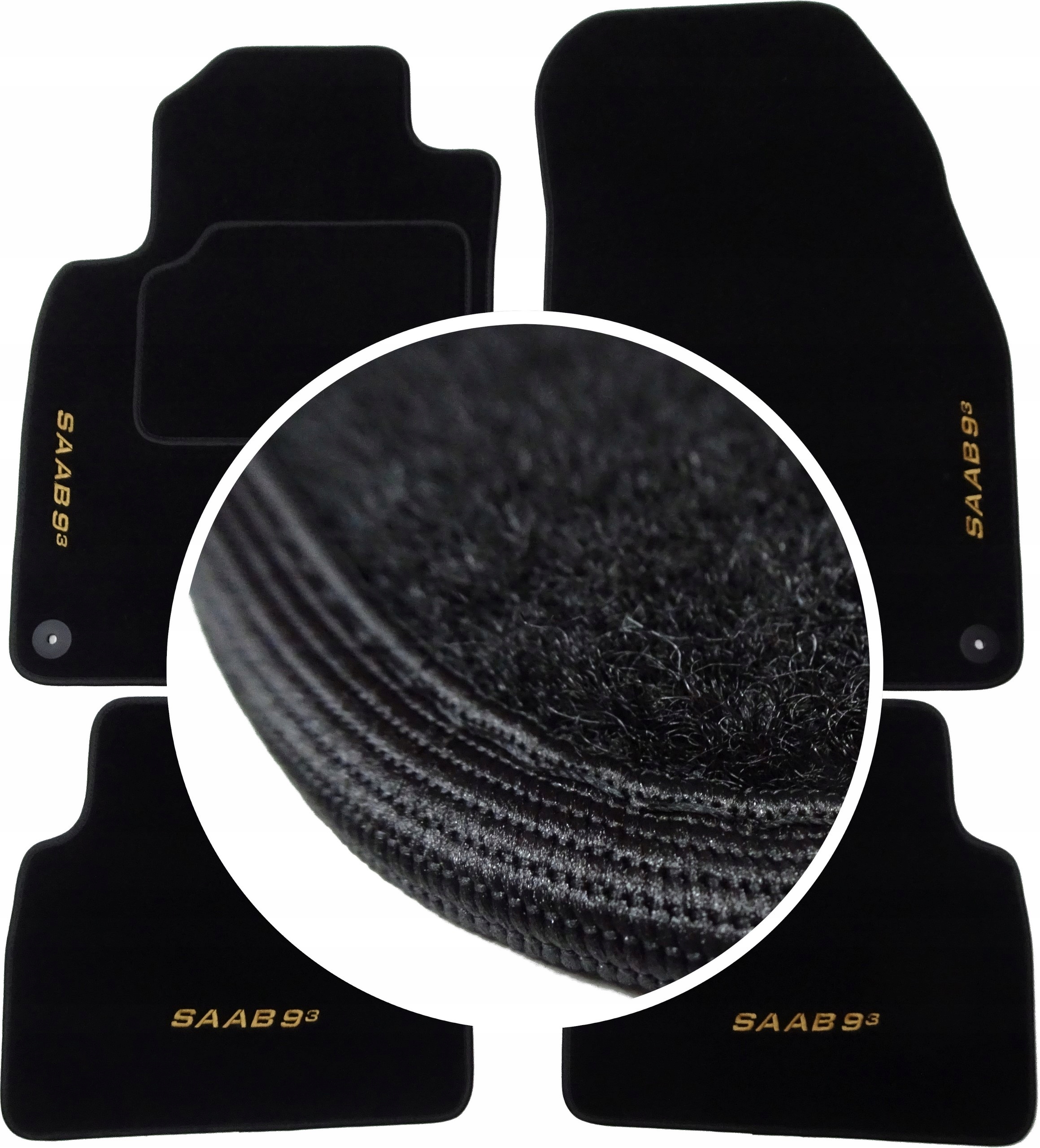 

Saab 9-3 2002-2014r. Dywaniki Classic Haft CH4