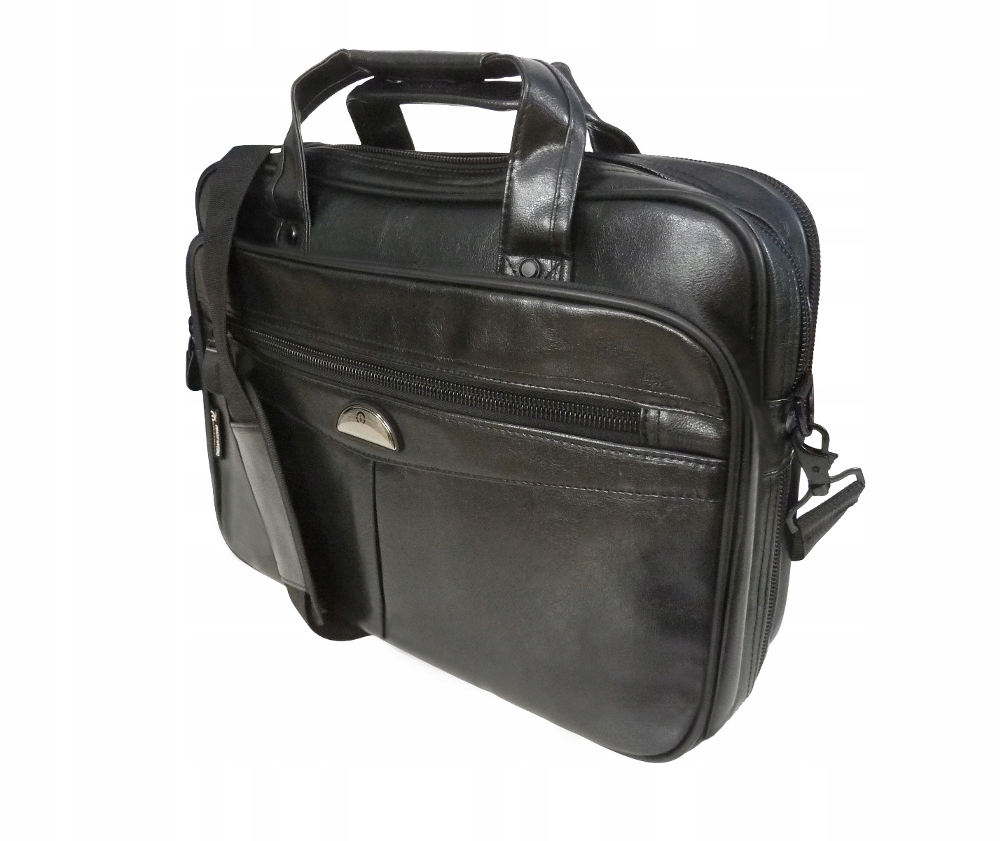 TORBA MĘSKA NA RAMIĘ SKÓRZANA NA LAPTOPA POSZERZANA DO PRACY NA DOKUMENTY Wysokość 32 cm