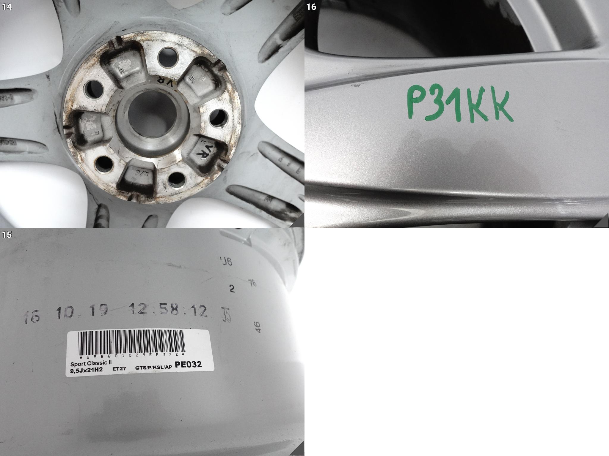 PORSCHE MACAN 95B SPORT CLASSIC II disk disk 9,5Jx21 ET27 5x112 M7Z