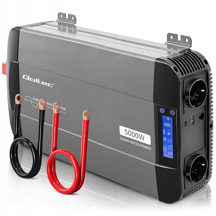 Menič napätia 12V na 230V 2500W Usb-c Ms Wave LiFePO4 Agm Gel