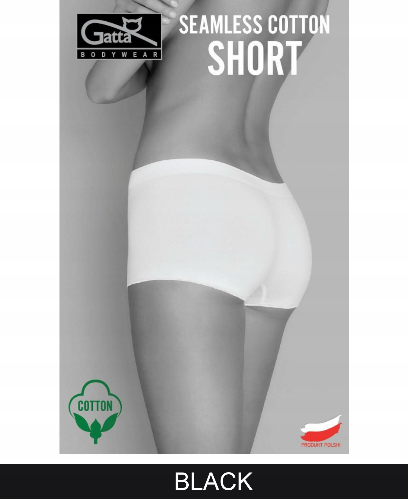 

Gatta Seamless Cotton Short L/Black