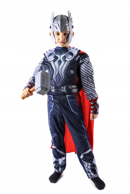 KOSTIUM STRÓJ THOR MŁOT MASKA AVENGERS 4-6 LAT Motyw kostiumu Superbohater