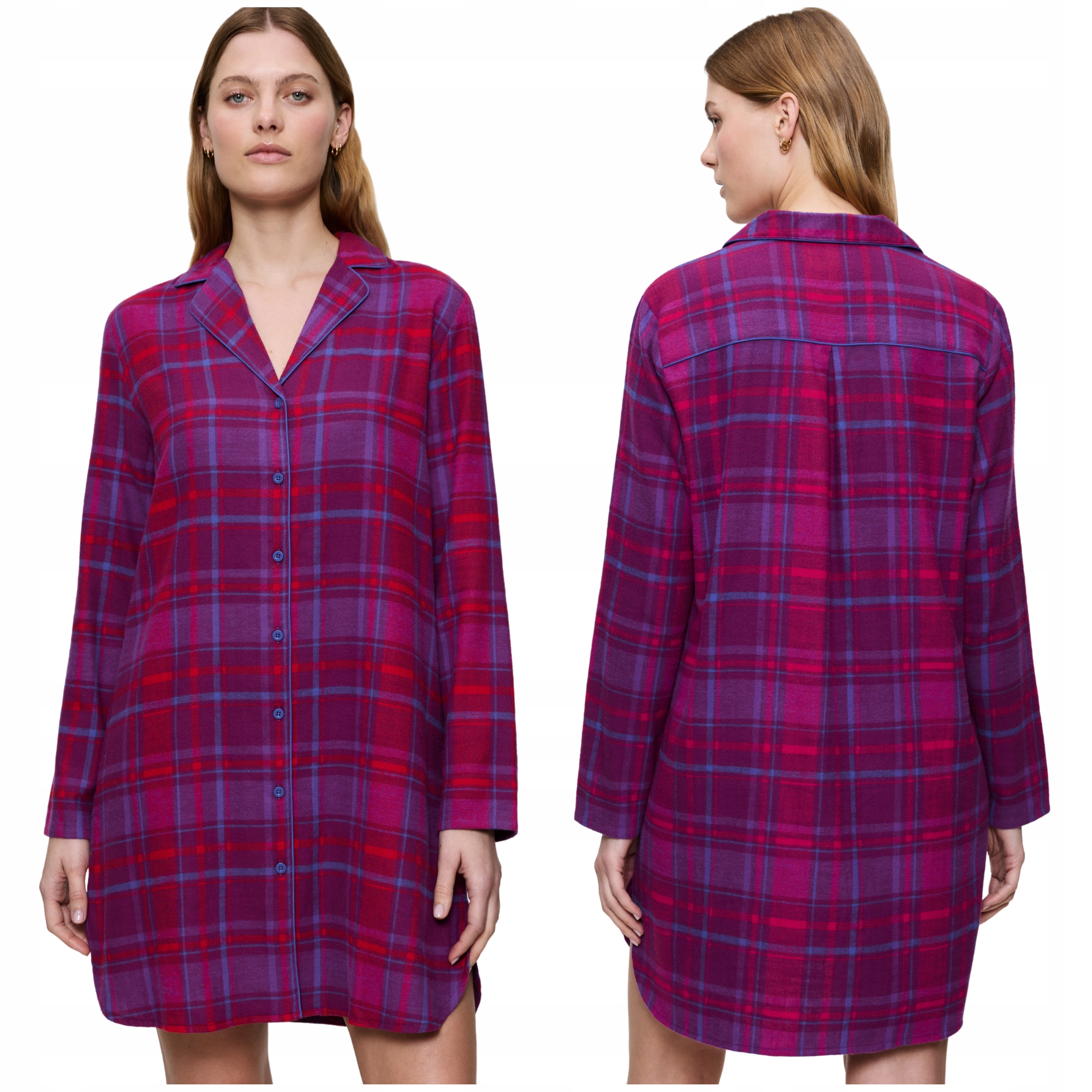 Bavlněná Košile Triumph Boyfriend noční 01 X kostkovaná 36