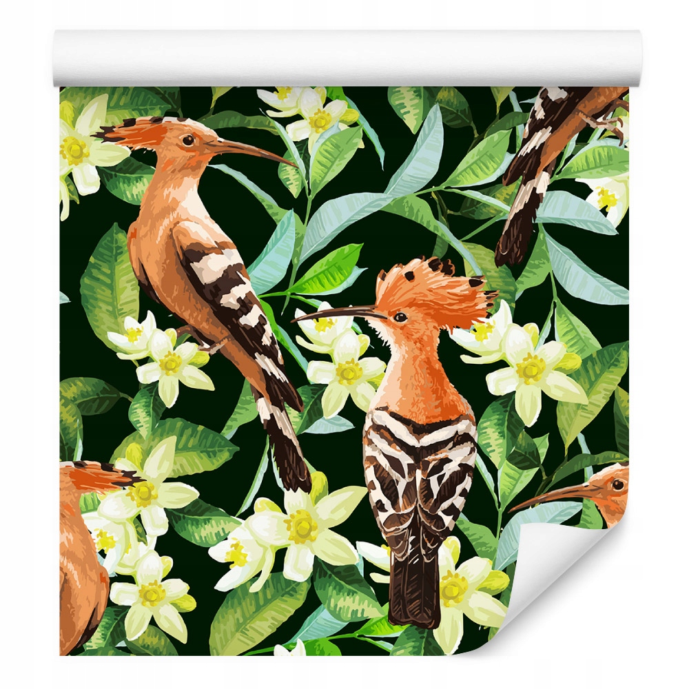 Tapeta Dudki mezi květinami /288812000