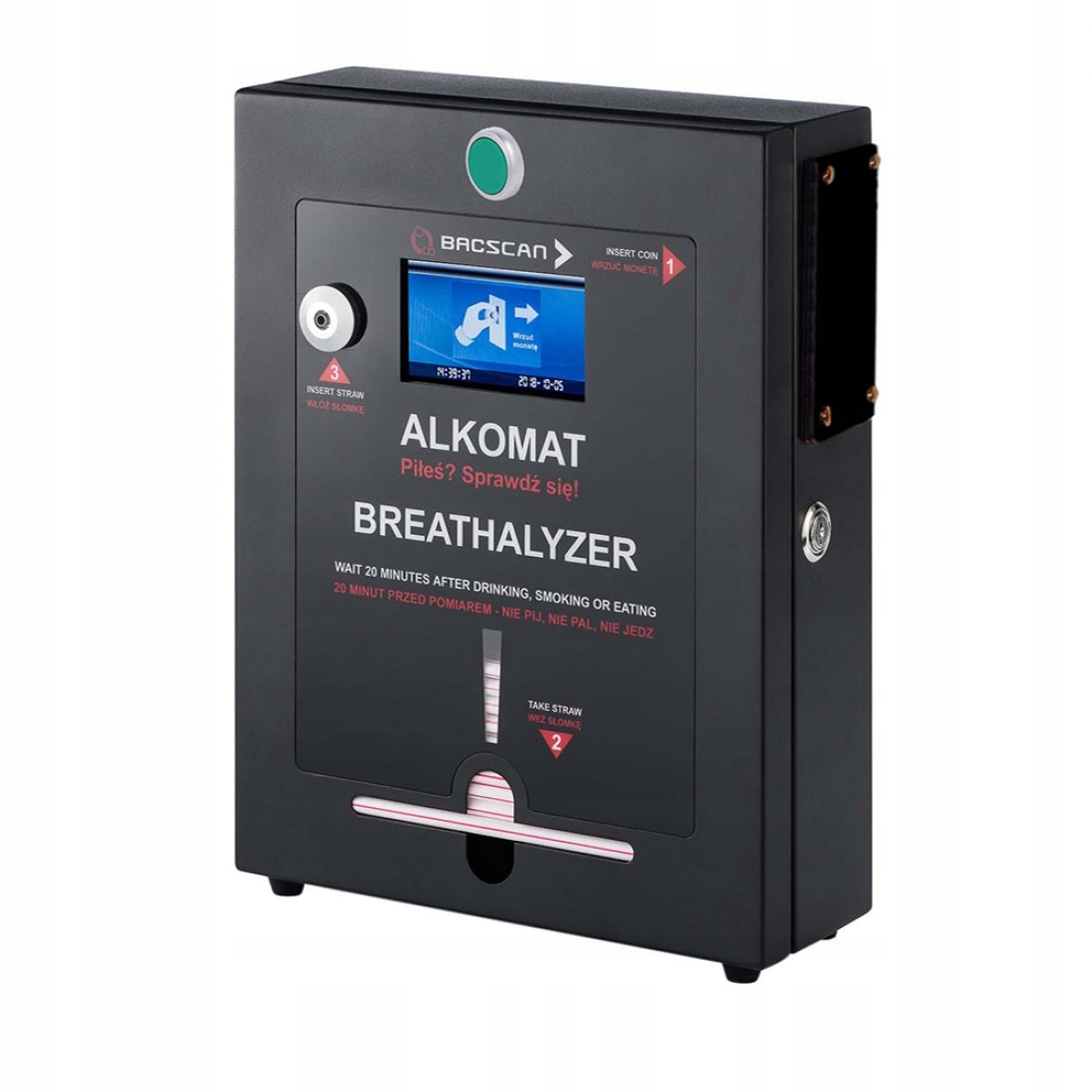 Alkohol Tester BACscan F-3 sa spúšťa tlačidlom.