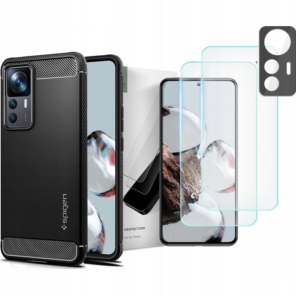 

Spigen Etui Case Na Xiaomi 12T +szkło Ekran Aparat