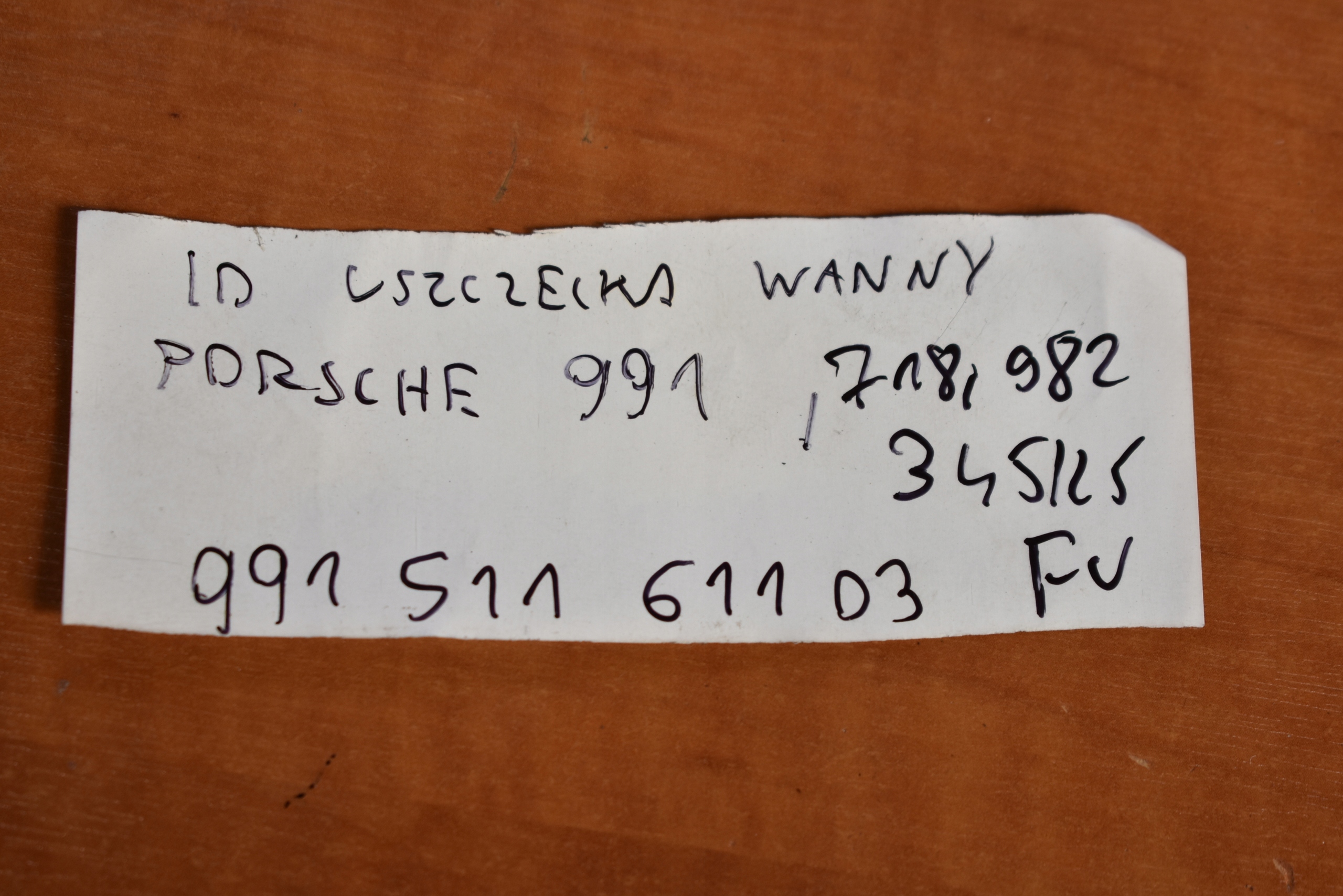 IDEALNA Joint WANNY PORSCHE 991 718 982 1