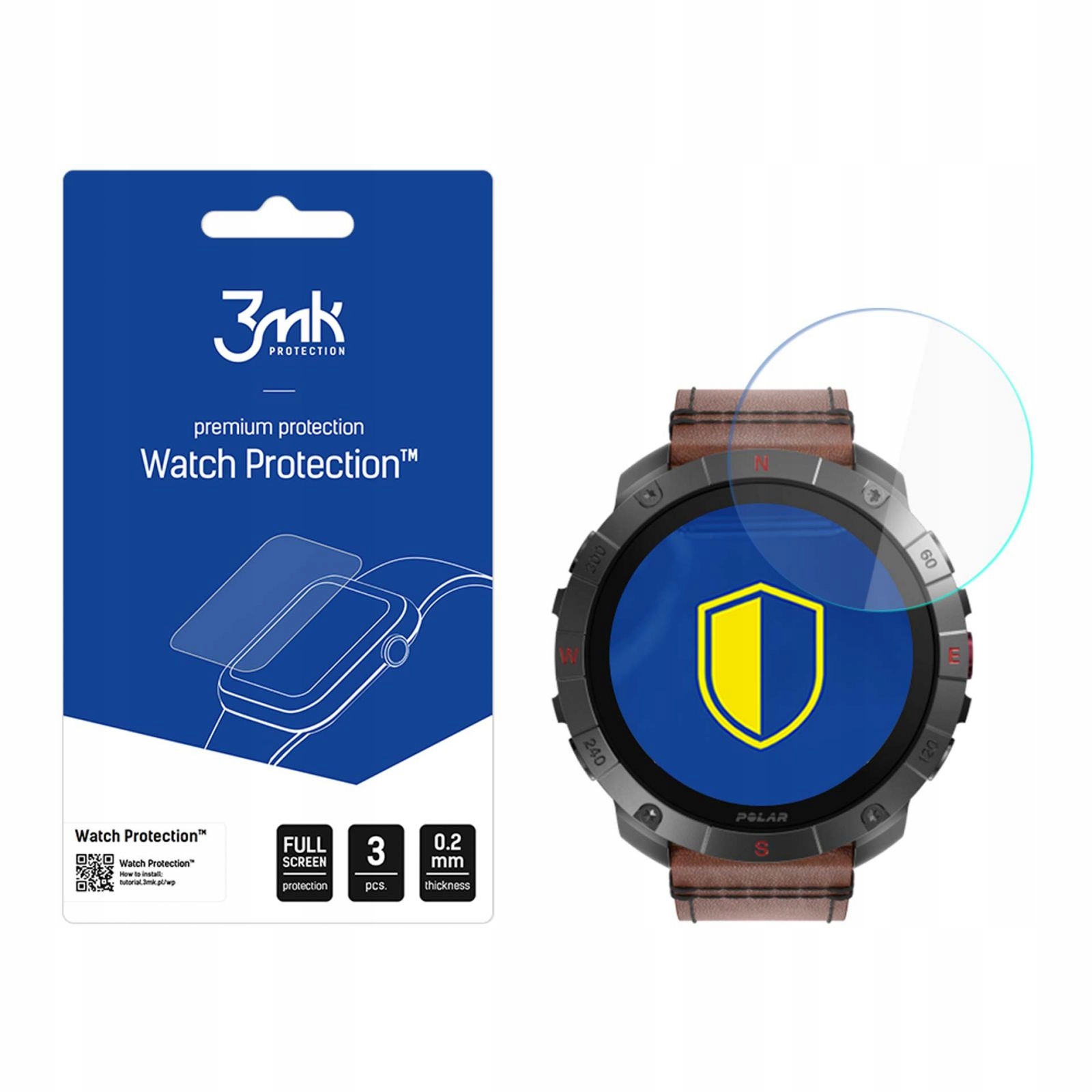 Polar Grit X2 Pro 3MK Watch Protection Flexibleglass