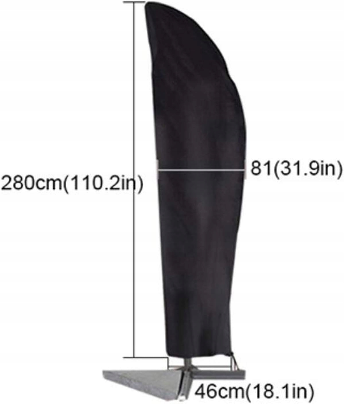 OSŁONA POKROWIEC SKŁADANY NA PARASOL OGRODOWY + etui na zamek błyskawiczny Producent inna