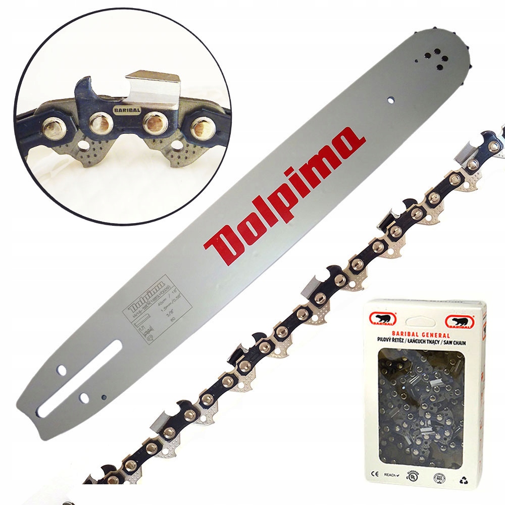 Łańcuch Pełne dłuto Prowadnica 18'' do Dolpima Ps 180 280 I 3/8'' 1,5