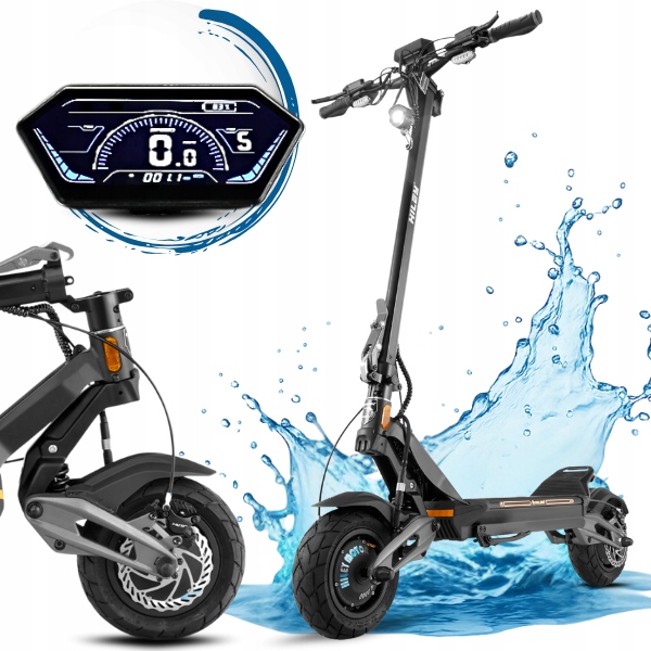 Wodoodporna hulajnoga elektryczna Hiley Tiger 10 V5 2x1000W 52V 27Ah IPX7