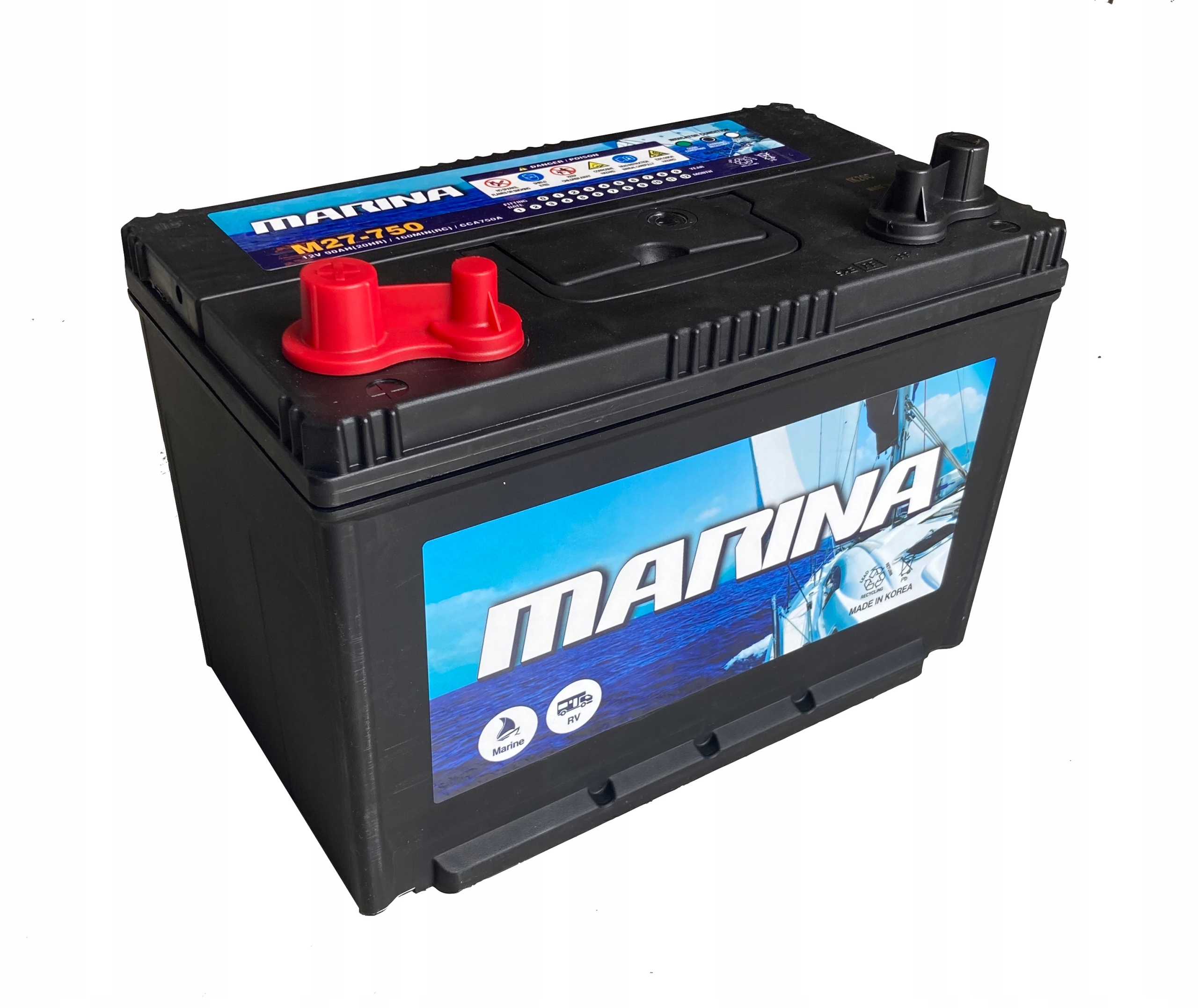 DTRXM90 - Аккумулятор для лодки MARINA 90AH 750a