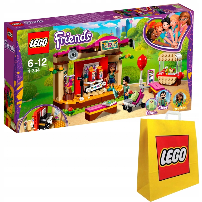Lego Friends 41334 Andreina show v parku originální Lego taška!