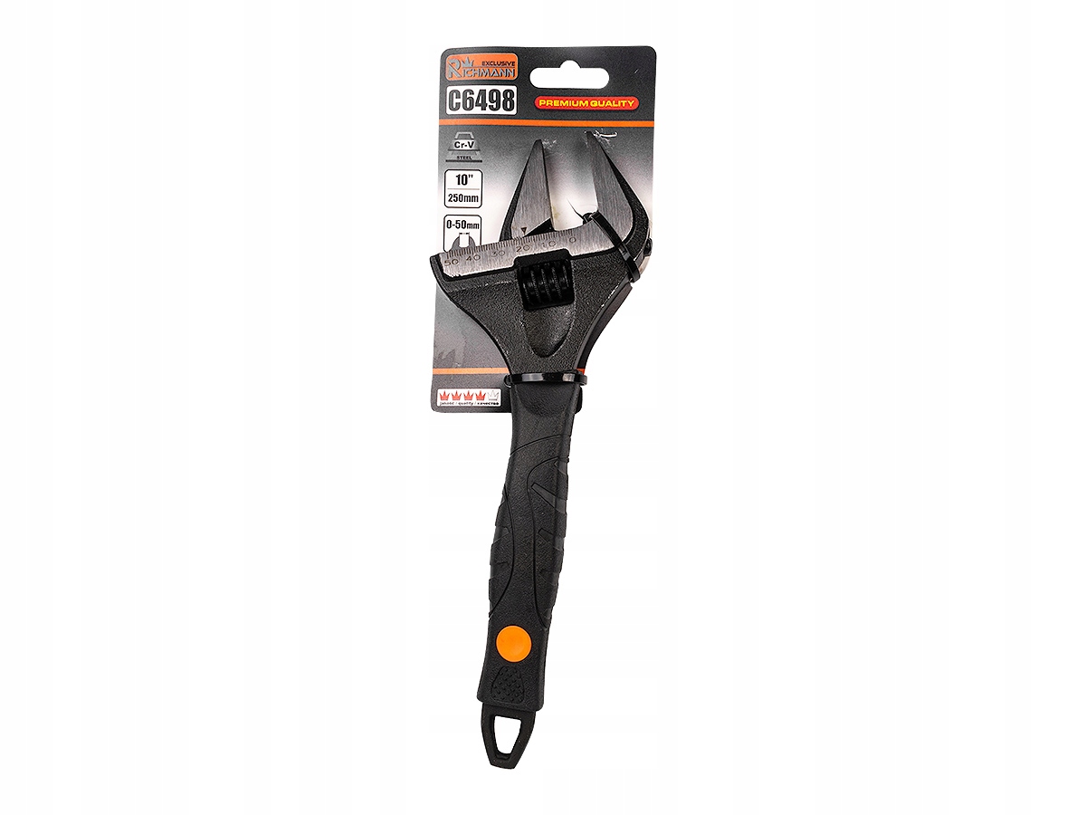 Klucz nastawny szwed szeroki Corona Richmann 10" 250mm 0-50mm