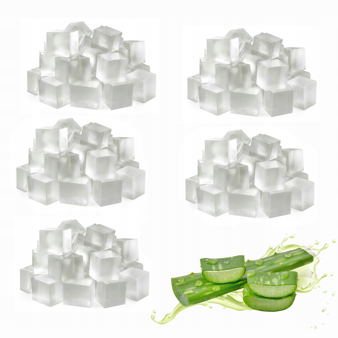 Baza Mydlana Premium Glicerynowa Aloe Vera 5kg