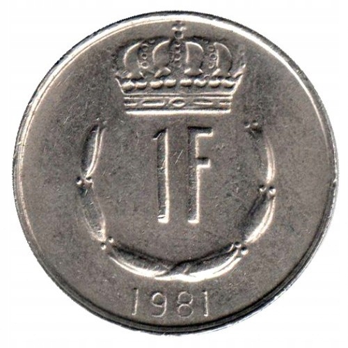 Luksemburg 1 frank 1981