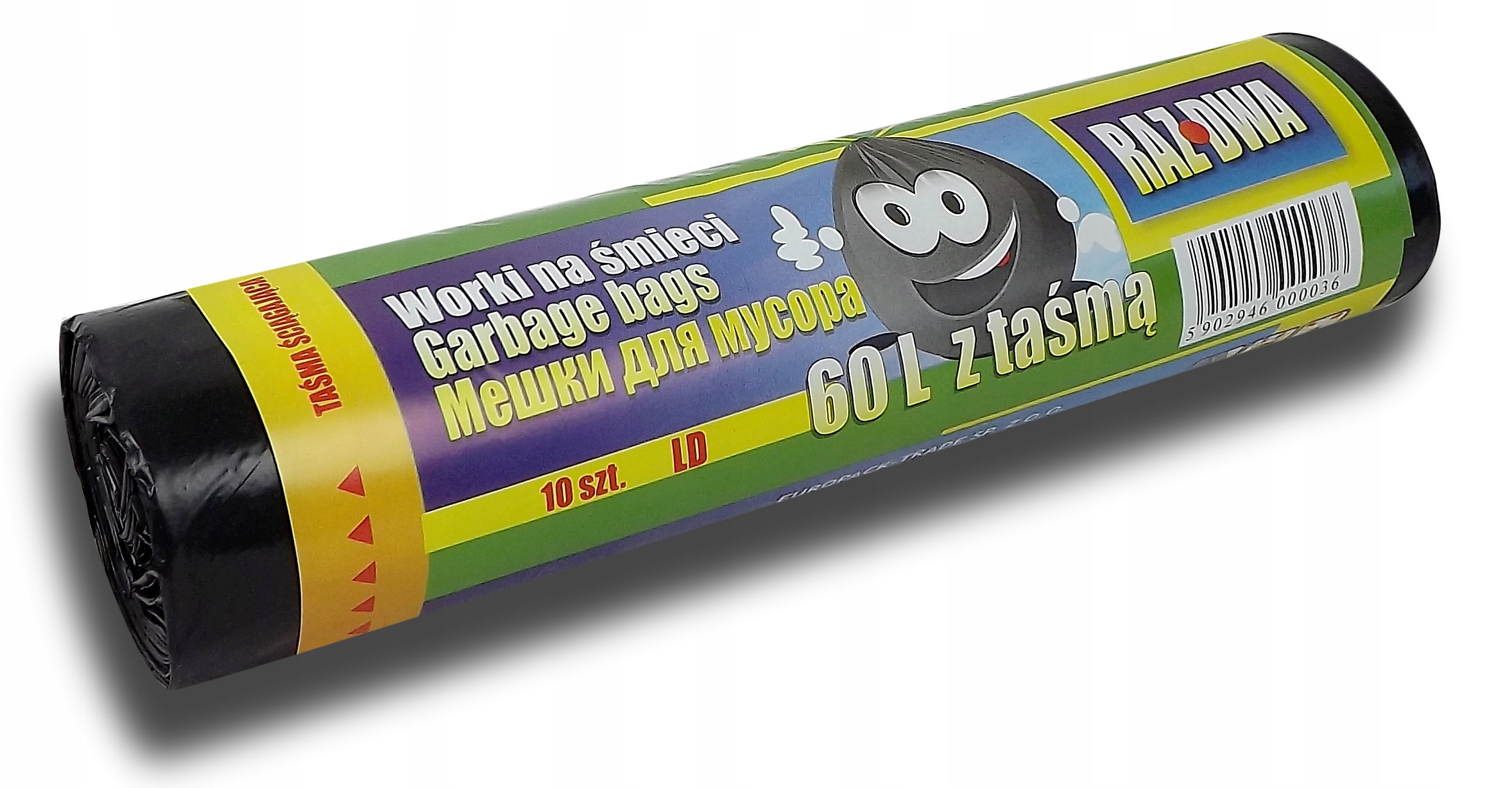 

Worki Na Śmieci Odpady 60L 10SZT Ldpe Z Taśmą Kosz