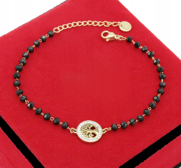 

Bransoletka Drzewko Szczęścia Koraliki Stal 316 L