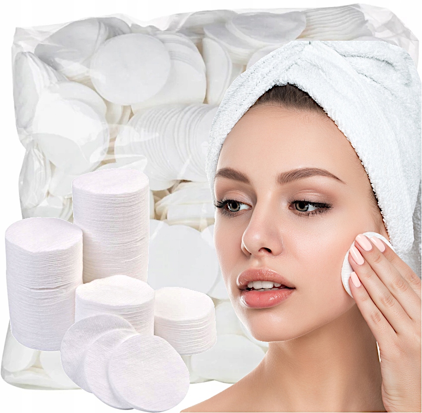 

Płatki Waciki Kosmetyczne Bawełniane 500g 1200 szt