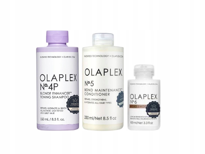 

Olaplex Zestaw Włosy Blond NO4 NO5 NO6 Nawilżenie