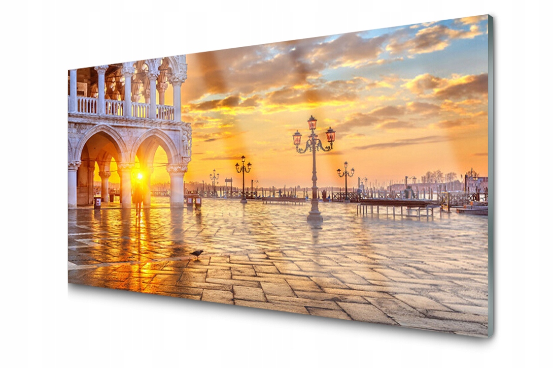 

Panel szklany dekor Park Słońce 120x60 + Klej