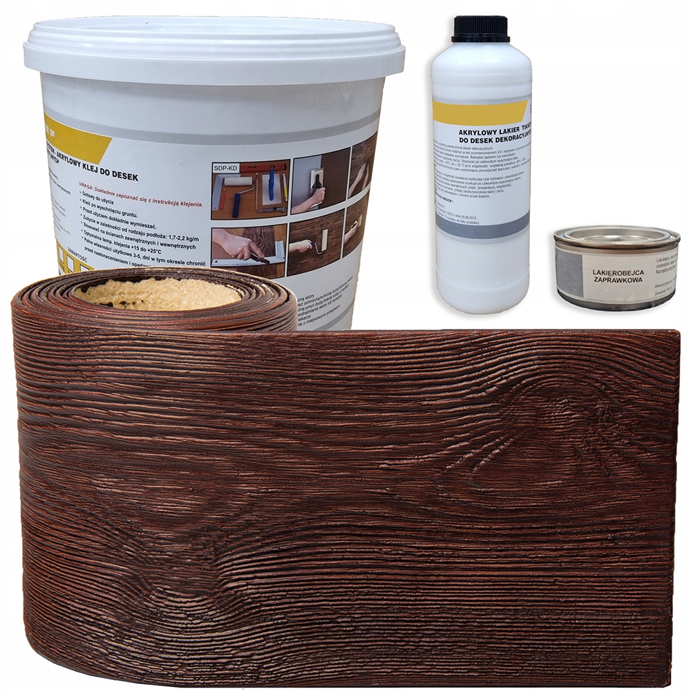 Dekorativní Desky Fasádní malované sada 1 m2 Mahagon