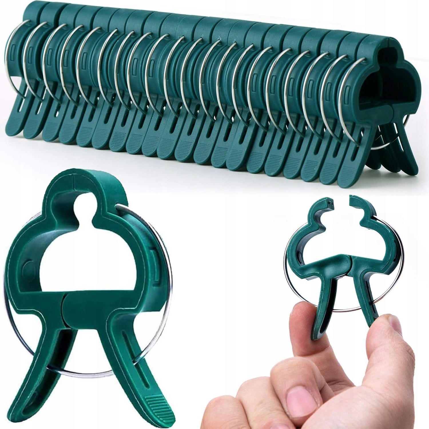 ZAPINKI DO MOCOWANIA ROŚLIN POMIDORÓW KWIATÓW PĘDÓW KLIPSY MOCOWANIE 120szt