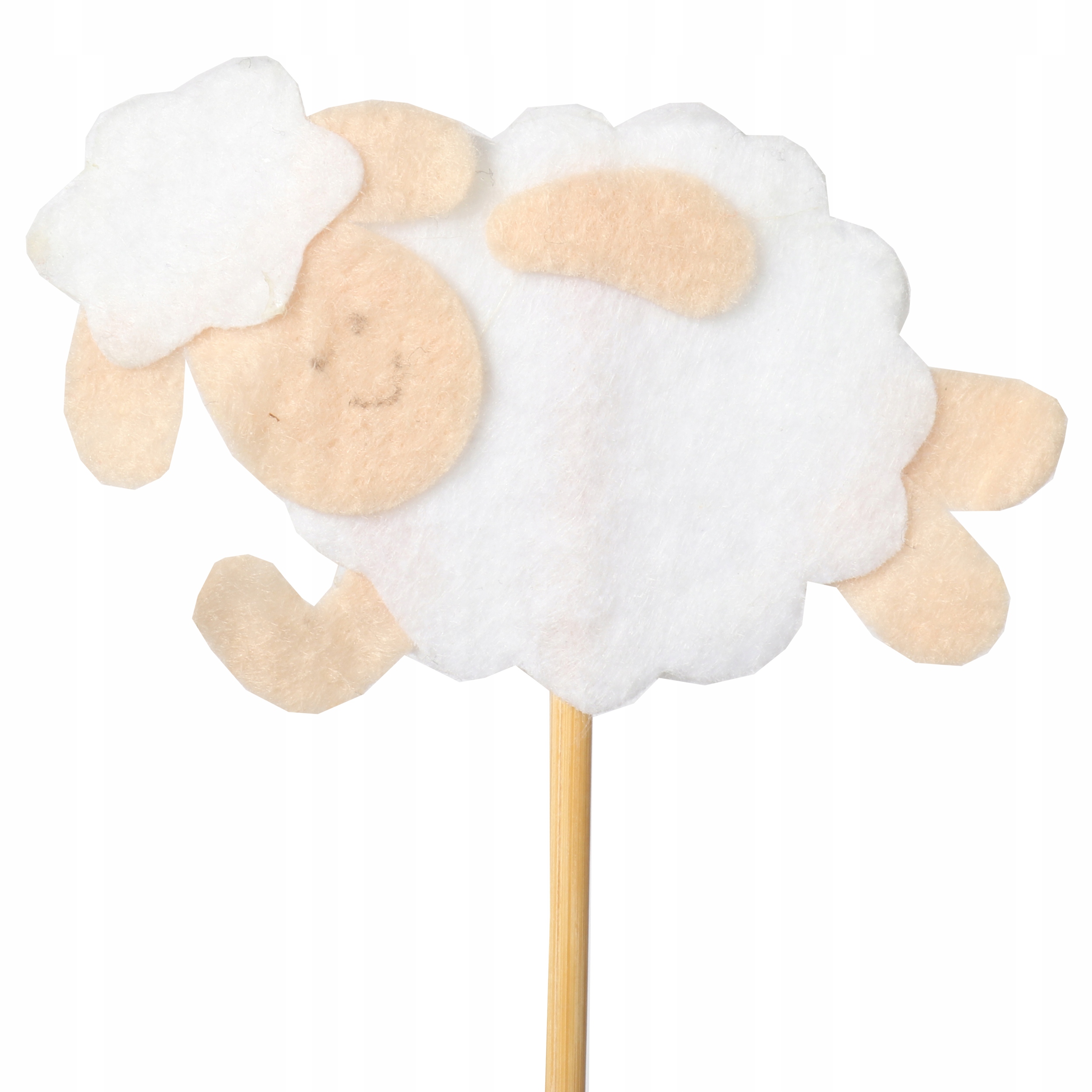 OWCA BARANEK Z FILCU NA PIKU WIELKANOC figurka