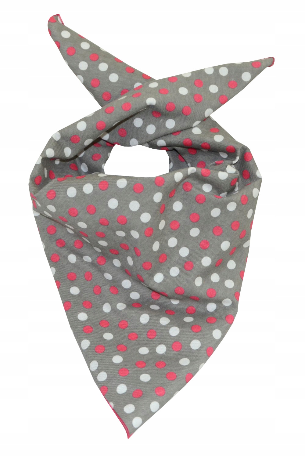 

chusta chustka bandana apaszka kropki amarant