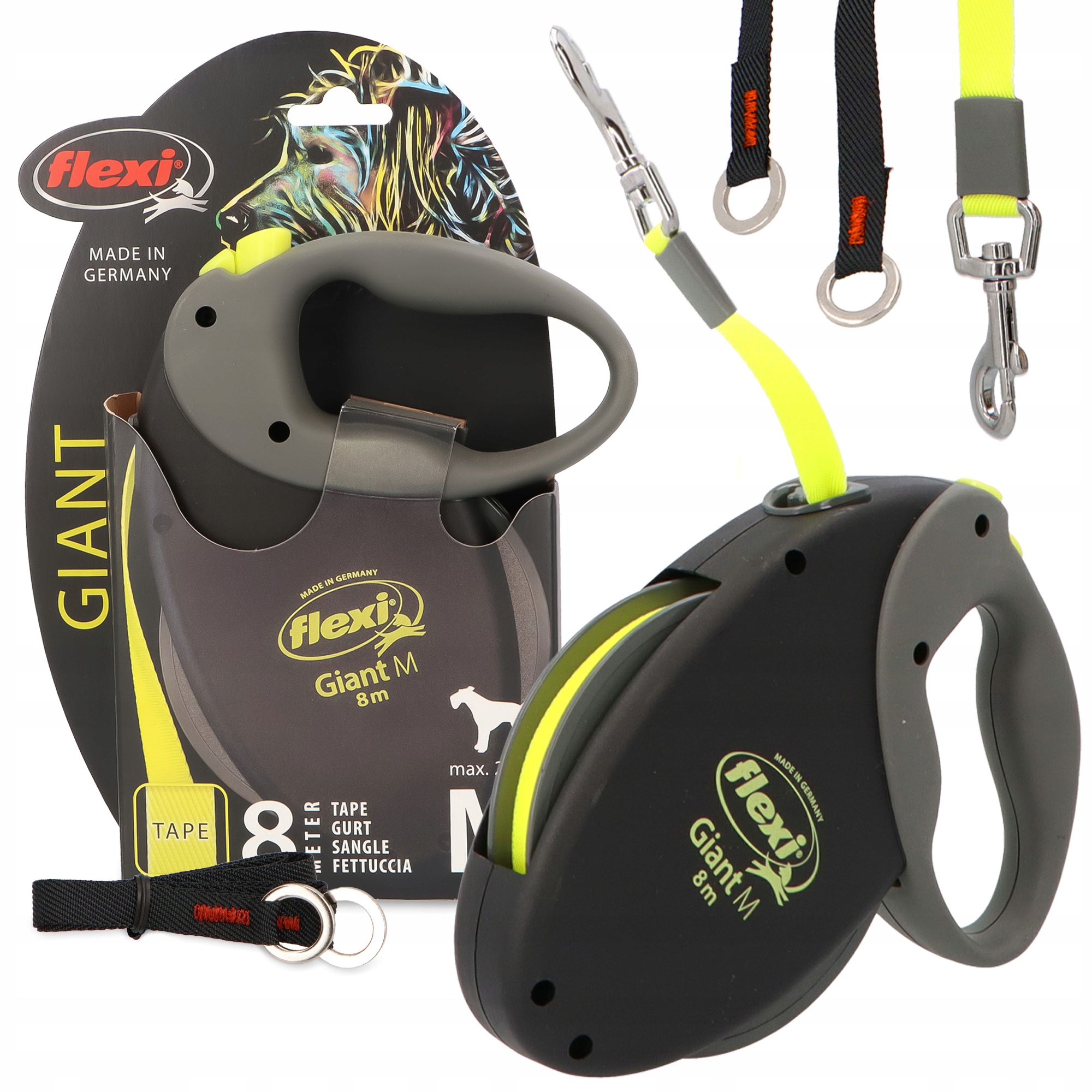 Levně Vodítko Velkého Psa 8 m Automatická Tréninková páska ovčáka Silná Dlouhá 2 3 O