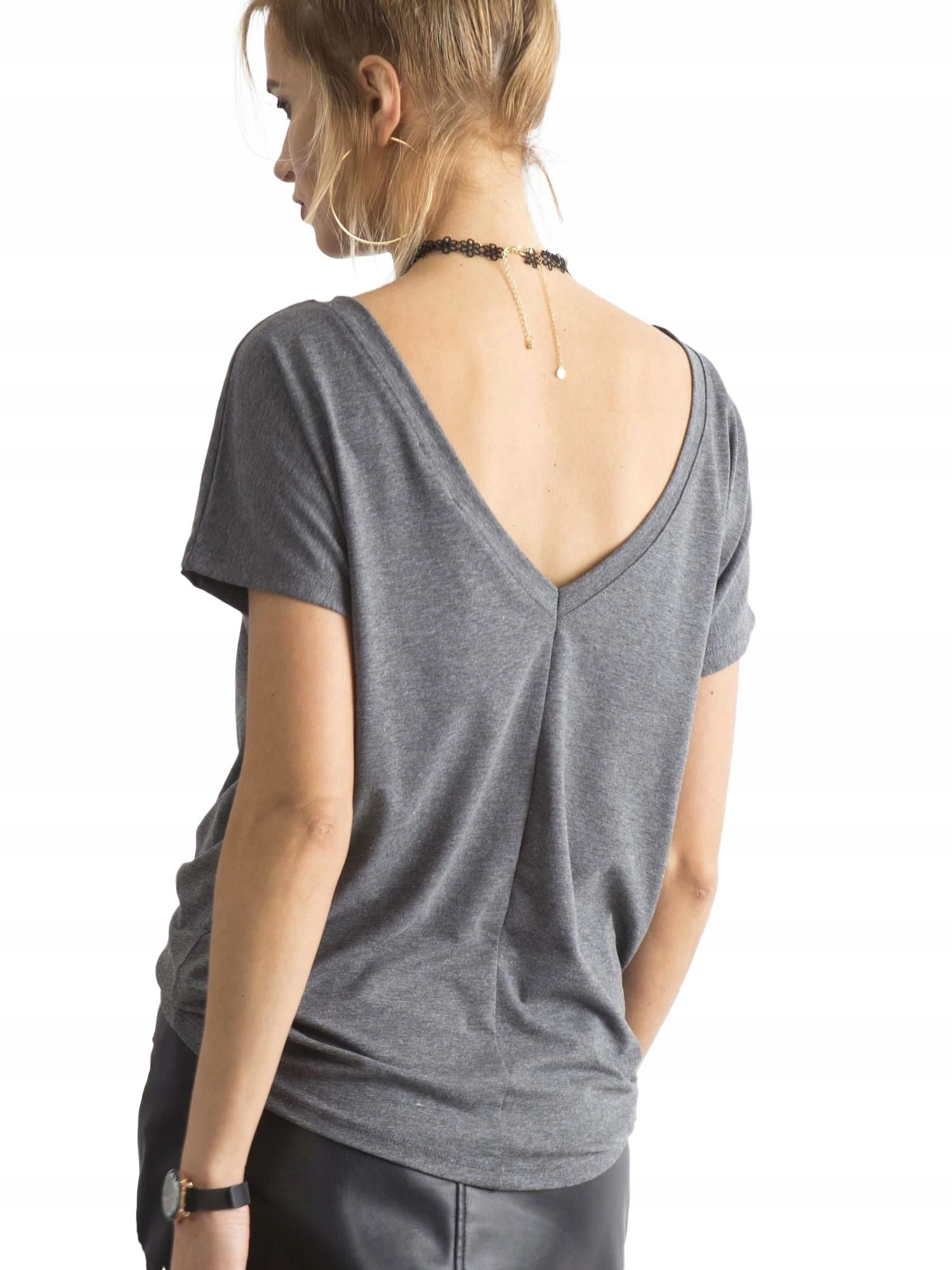 

Koszulka Damska t-T-SHIRT Bawełniana Gładka Xs