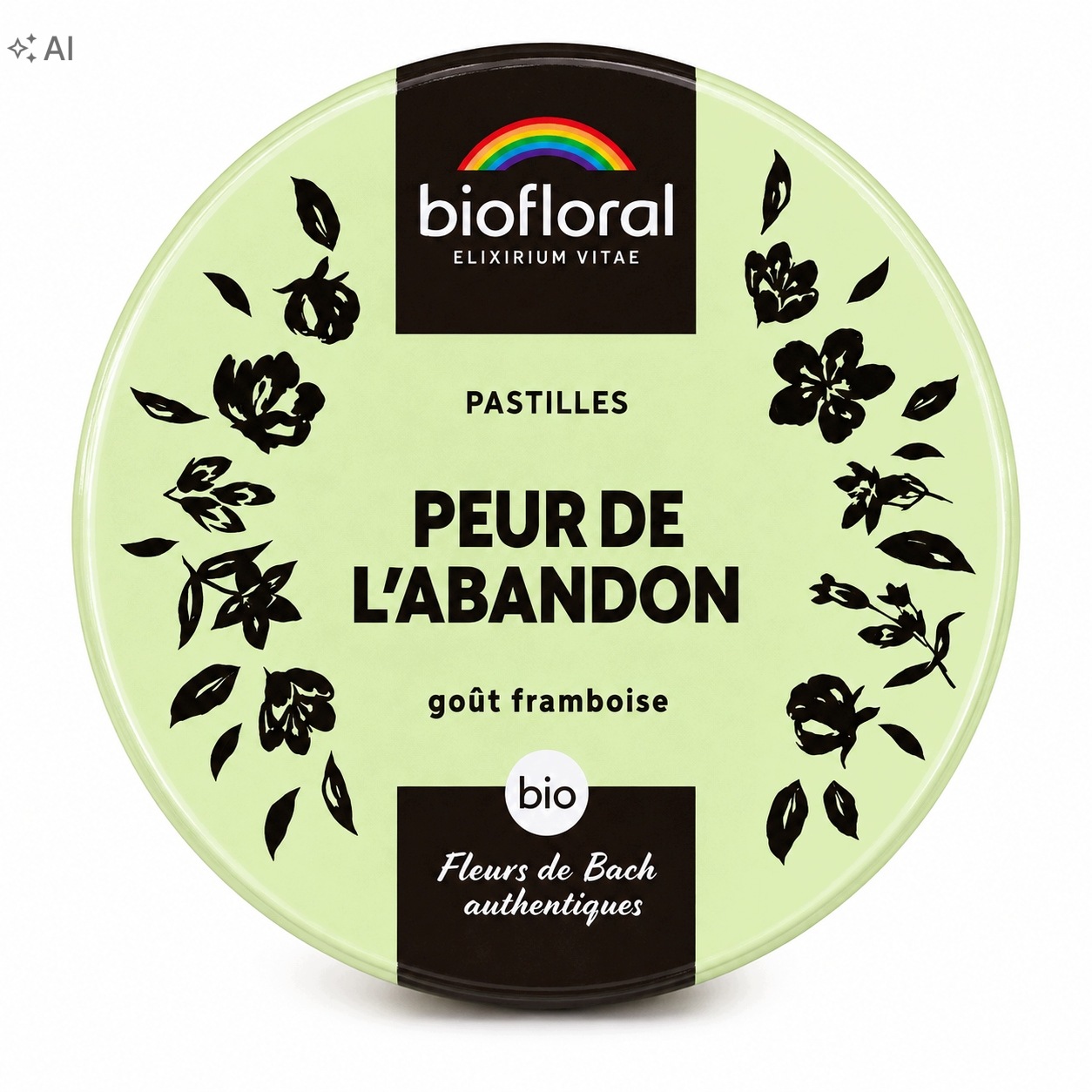 Biofloral Peur de l’Abandon Bio málna pasztillák 50 g 165 db
