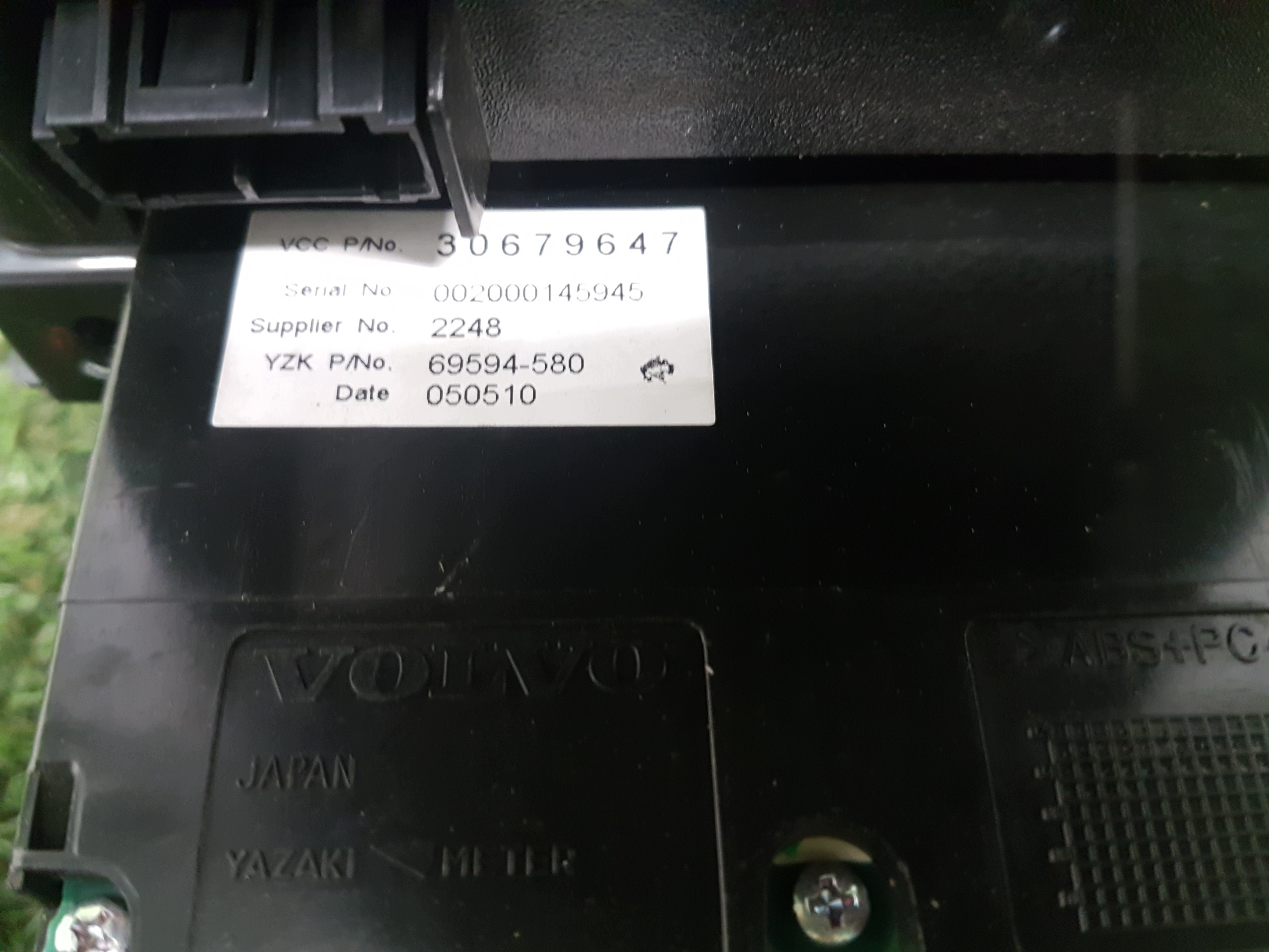 bedienteil des lüfters VOLVO V50