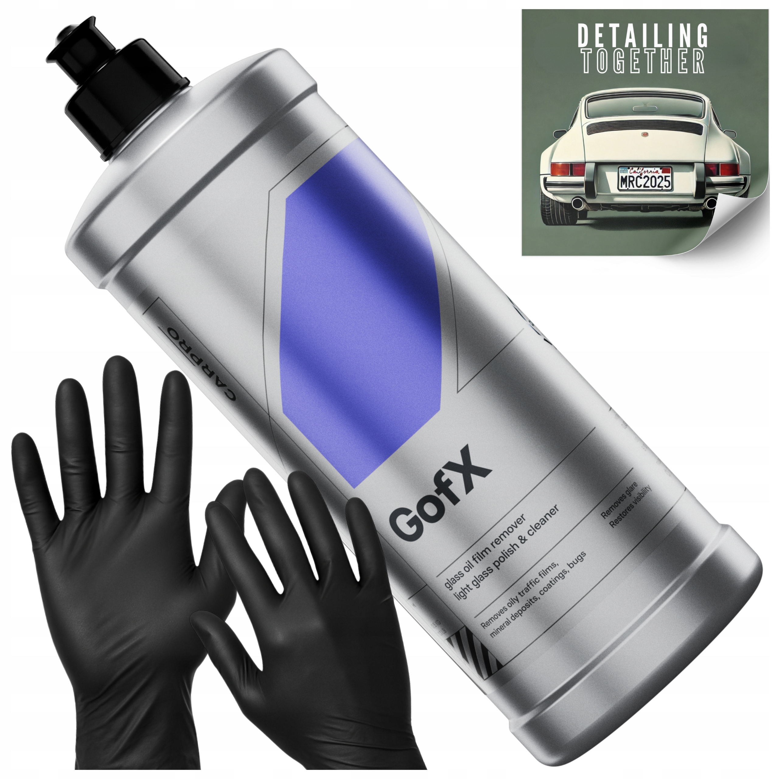 Pasta na čistenie skiel v aute Carpro Glass Film Oil Remover GofX 1000 ml