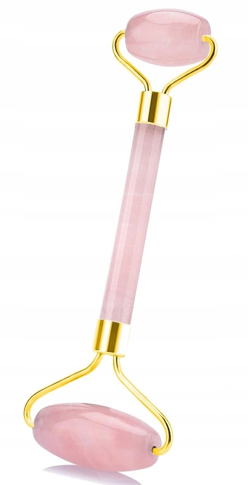 WAŁEK JADEITOWY MASAŻER TWARZY Z KWARCU RÓŻOWEGO Marka Mawe