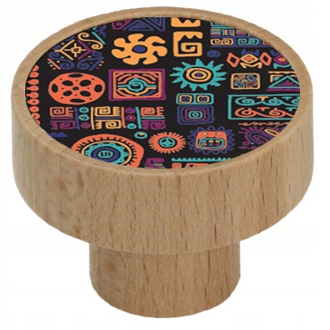 

Gałka drewniana Gamet bukowa GD08 mozaika V92