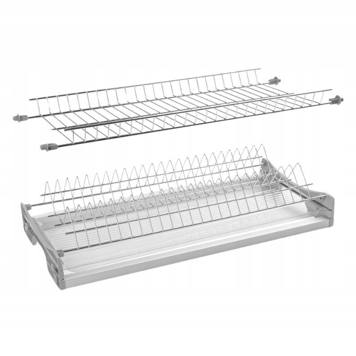 Levně Odkapávač Na Nádobí Do Skříňky 70 CM 700 MM Dvouúrovňový Gtv Chrom